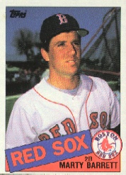 1985 Topps Baseball Cards      298     Marty Barrett